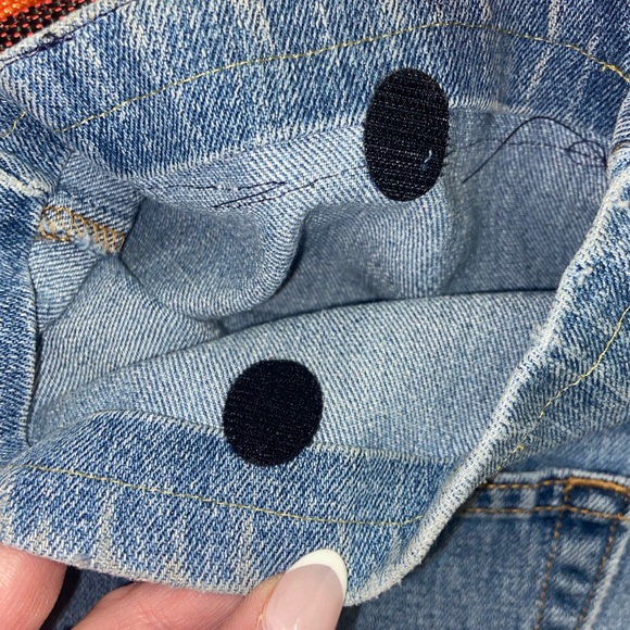 Handmade re-purposed Levi’s LGBTQ denim shoulderbag - Picture 9 of 10